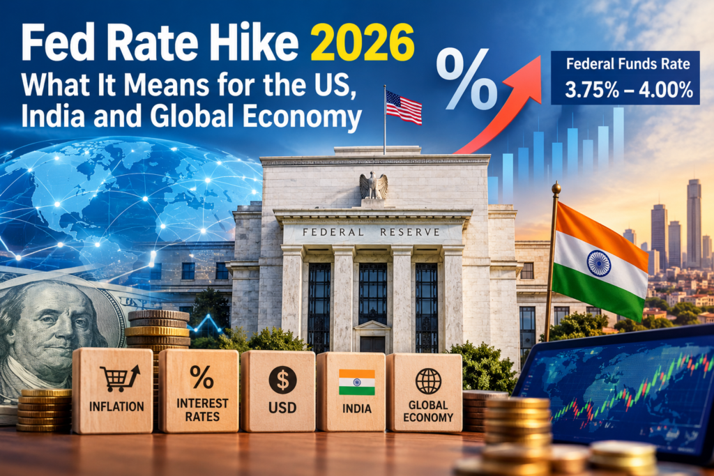 Fed rate hike 2026 and its impact on the US India and global economy